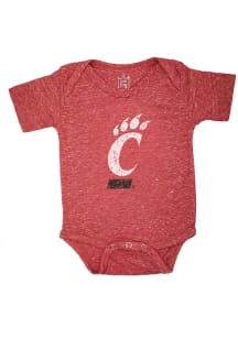 Little King Cincinnati Bearcats Baby Red Knobby Short Sleeve One Piece
