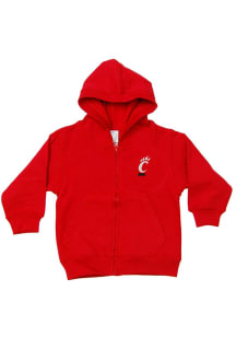 Little King Cincinnati Bearcats Baby Primary Long Sleeve Full Zip Sweatshirt - Red