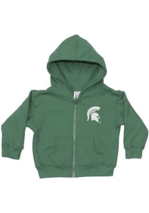 Little King Michigan State Spartans Youth Green Primary Long Sleeve Full Zip Jacket