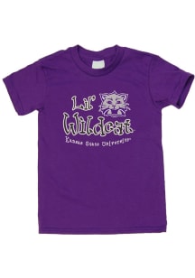 Little King K-State Wildcats Toddler Purple Lil Wildcat Short Sleeve T-Shirt