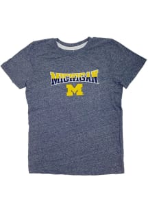 Little King Michigan Wolverines Youth Blue Knobby Short Sleeve Fashion T-Shirt