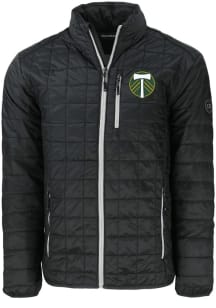 Cutter and Buck Portland Timbers Mens Black Rainier PrimaLoft Medium Weight Jacket