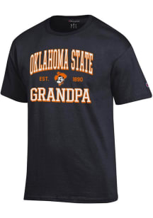 Champion Oklahoma State Cowboys Black Est. Date Grandpa Jersey Short Sleeve T Shirt