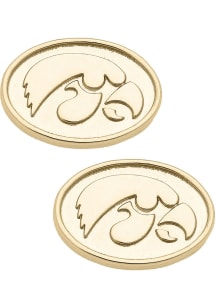 Iowa Hawkeyes Matte Stud Womens Earrings