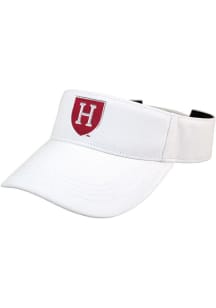 LogoFit Harvard Crimson Mens White Slice Adjustable Visor
