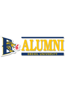 Drexel Dragons 6x2 Alumni Auto Decal - Navy Blue