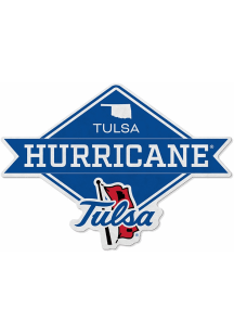 Tulsa Golden Hurricane Diamond Sport Shape Pennant - Blue