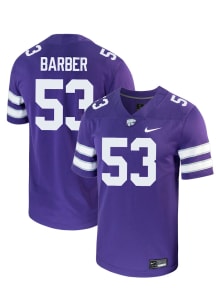Lamarcus Barber  Nike K-State Wildcats Purple NIL Name And Number Football Jersey