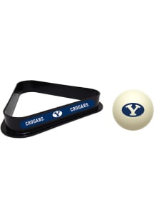 BYU Cougars Team Logo Cue Ball Combo Billiard Ball Rack
