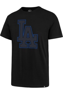 47 Los Angeles Dodgers Black Pop Imprint Short Sleeve T Shirt