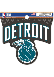 Detroit Pistons 2025 City Edition Clean Cut Auto Decal - Blue