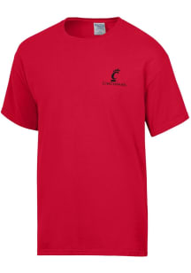 Cincinnati Bearcats Womens Red Campus Illustration Short Sleeve T-Shirt