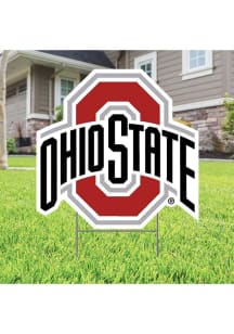 Ohio State Buckeyes Primary Yard Sign - Red
