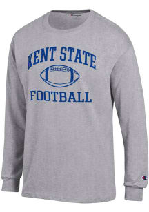 Champion Kent State Golden Flashes Grey Football Icon Jersey Long Sleeve T Shirt