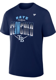 Tampa Bay Rays Navy Blue 2026 Postseason Participant Batting Average Locker Room Short Sleeve T Sh..