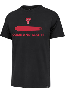 47 Texas Tech Red Raiders Black Come And Take It Short Sleeve Fashion T Shirt