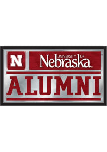 Nebraska Cornhuskers Alumni Hanging Back Bar Mirror