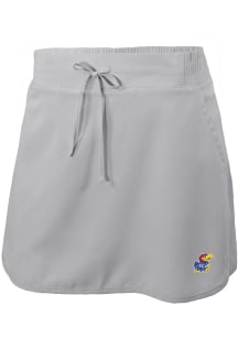 Columbia Kansas Jayhawks Womens Grey Heat Seal Omni Wick Lakewood Pines Shorts
