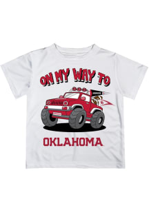 Vive La Fete Oklahoma Sooners Youth White On My Way Short Sleeve T-Shirt