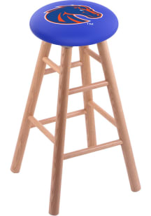 Boise State Broncos Round Cushion Oak Pub Stool - Brown