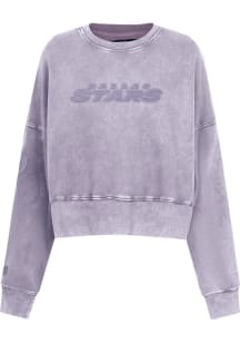 Pro Standard Dallas Stars Womens Grey Enzyme Wash Crew Sweatshirt