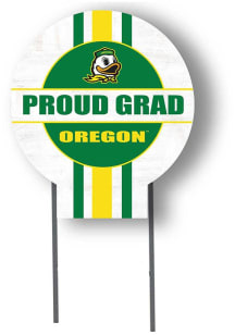 Oregon Ducks KH Sports Fan Grad graduation graphic Yard Sign - White