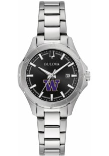 Bulova Washington Huskies Sport Stainless Steel Womens Watch