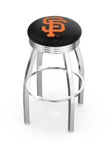 San Francisco Giants 3 Ring Chrome Seat Pub Stool - Silver