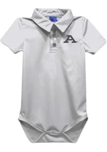 Vive La Fete Akron Zips Baby White Team Short Sleeve One Piece Polo