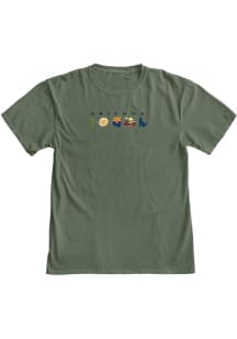 Blue 84 Arizona Green Icons Short Sleeve Fashion T Shirt