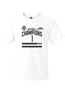 Kirk Laursen Western Michigan Broncos Youth White NIL 2025 National Champions Shirzee Player Tee
