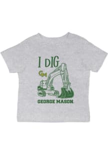 Vive La Fete George Mason University Infant Excavator Short Sleeve T-Shirt Grey