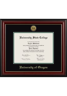 Oregon Ducks Medallion Lancaster Diploma Frame - Black