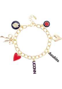 UConn Huskies Enamel Icons Charm Womens Bracelet