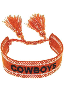Oklahoma State Cowboys Woven Tassel Womens Bracelet