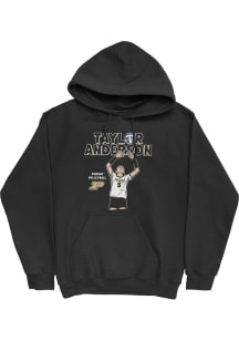Taylor Anderson Purdue Boilermakers Mens Black Exclusive Hoodie Player Hood