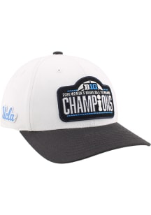 Zephyr UCLA Bruins 2026 Big Ten Womens Basketball Tournament Champs Basis Adjustable Hat - White