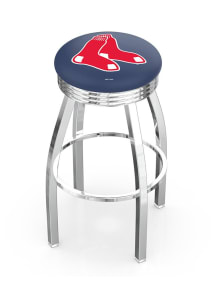 Boston Red Sox 3 Ring Chrome Seat Pub Stool - Silver