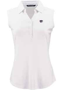Cutter and Buck K-State Wildcats Womens White Forge Eco Polo Shirt