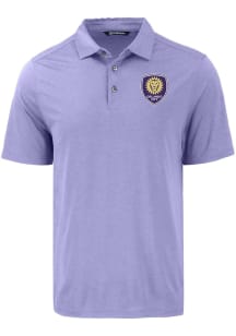 Cutter and Buck Orlando City SC Mens Lavender Coastline Eco Short Sleeve Polo