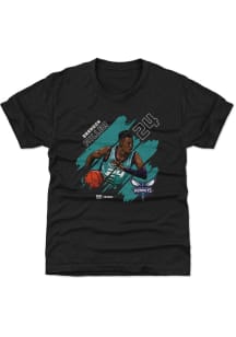 Brandon Miller Charlotte Hornets Youth Black Stripes Player Tee