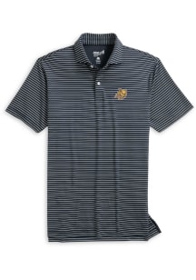Johnnie O Rowan University Mens Black Beau Owl Head Short Sleeve Fashion Polo