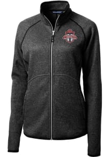 Cutter and Buck Toronto FC Womens Charcoal Mainsail Long Sleeve Full Zip Jacket