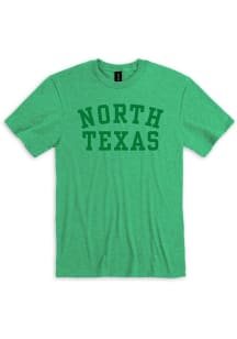 North Texas Mean Green Kelly Green Arch Team Name Short Sleeve T Shirt