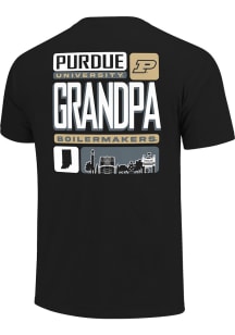 Purdue Boilermakers Black Grandpa Tiles Short Sleeve T Shirt