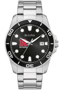 Bulova Rutgers Scarlet Knights Sport Stainless Steel Mens Watch