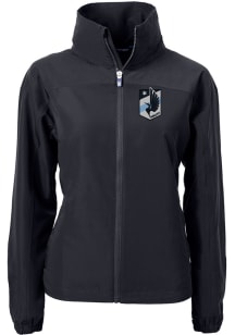 Cutter and Buck Minnesota United FC Womens Black Charter Eco Light Weight Jacket