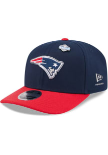 New Era New England Patriots 2026 NFL Draft Stretch Snap 9SEVENTY Adjustable Hat - Navy Blue