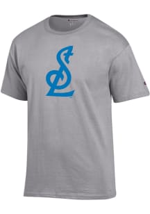 Champion St Louis Blues Grey STL Logo Short Sleeve T Shirt