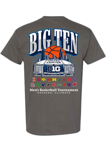 Something Inked Big Ten Charcoal 2026 Big Ten Men's Basketball Tournament Arena Short Sleeve T Shi..